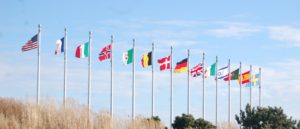 Flags at the TWA Flight 800 Memorial