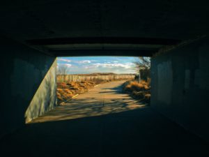 Smith Point County Park beach entrance on Long Island