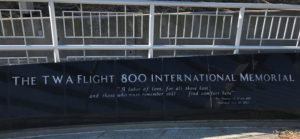 TWA Flight 800 Memorial plaque at Smith Point Beach