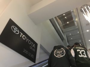 Toyota Club stairs at the NFL Draft Party at MetLife Stadium