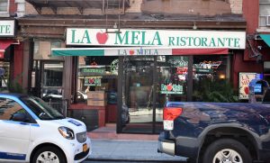 Restaurants along Little Italy in Manhattan