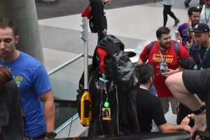 Escalator leading into New York Comic Con 2017