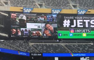 New York Jets Scoreboard at MetLife Stadium
