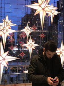 Holiday Decorations at Columbus Circle