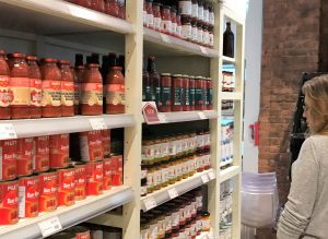 Italian grocery items at New York Eataly