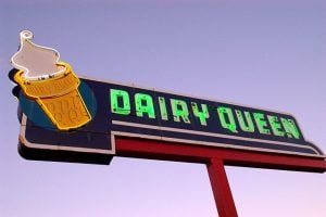 Old Dairy Queen neon sign