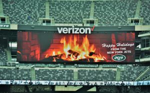 Empty seats at MetLife Stadium during a New York Jets game