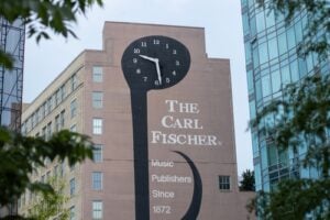 Carl Fischer Music Building Sign