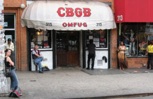 CBGB music club at 315 Bowery in New York City
