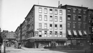 Historic Fraunces Tavern at Broad and Pearl Streets in Lower Manhattan