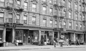 Harlem apartment house in New York City photographed in 1943