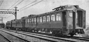 New York, Westchester and Boston Railway electric train in 1912