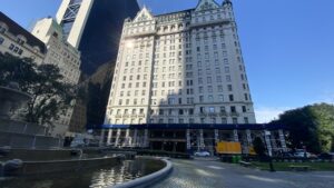 The Plaza Hotel at Fifth Avenue and Central Park South in New York City