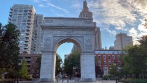 Washington Square Arch in Greenwich Village, New York City