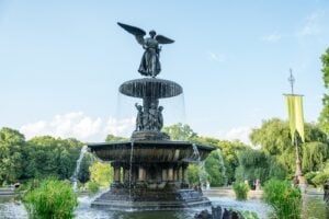 Bethesda Fountain and Angel of the Waters in Central Park, New York City