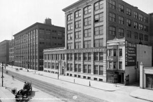 Historic Eastman Kodak factory and main office in Rochester, New York