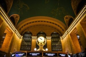 Grand Central Terminal information booth clock in New York City