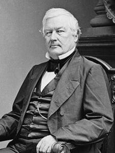 Portrait of President Millard Fillmore seated in a chair