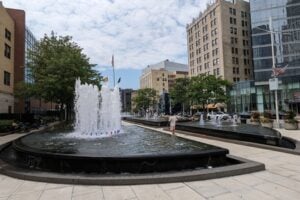 Renaissance Plaza in downtown White Plains, Westchester County, New York
