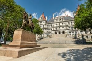 New York State Capitol in Albany for an article about strange New York laws