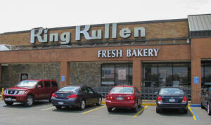 Exterior of a King Kullen supermarket on Long Island, New York