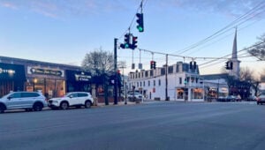 Main Street in Babylon Village on Long Island, New York