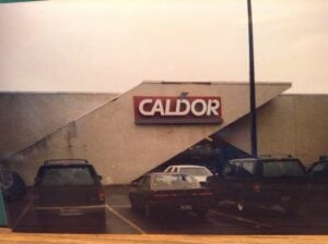 Caldor discount department store in Southington, Connecticut, photographed around 1990.